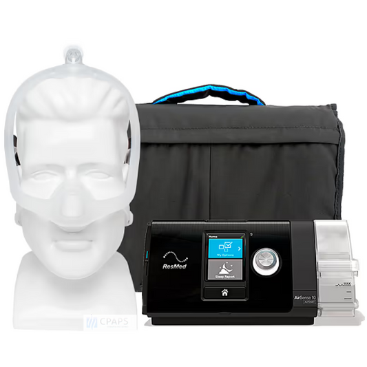 Kit CPAP Automático AirSense 10 AutoSet com Umidificador Integrado e Máscara DreamWisp