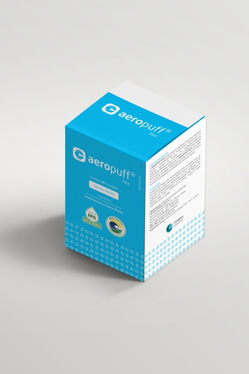 Aeropuff Contador com câmara retrátil - Cirurgica Industrial