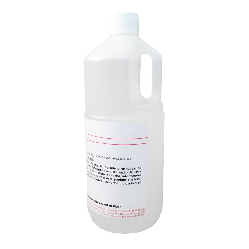 Água destilada 1L para umidificador de CPAP e BiPAP/VPAP