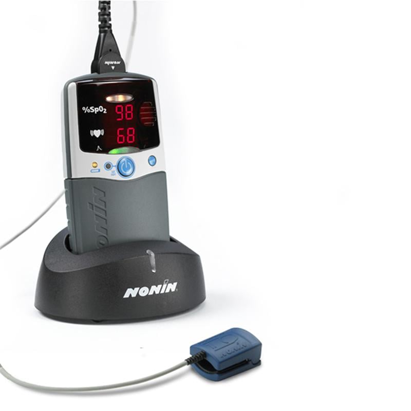 Oxímetro Portátil PalmSAT 2500 com Base Carregador de Bateria Nonin